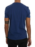 T-Shirt Frankie Morello in cotone blu - Taglia M