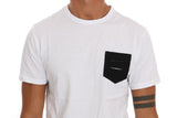 T-Shirt Girocollo in cotone bianco di Daniele Alessandrini - Taglia L