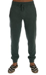 Pantaloni allenamento Dolce & Gabbana verde in cashmere - Taglia L