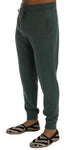 Pantaloni allenamento Dolce & Gabbana verde in cashmere - Taglia L