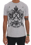 T-shirt girocollo in cotone grigio Frankie Morello - Taglia XL