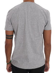 T-shirt girocollo in cotone grigio Frankie Morello - Taglia XL