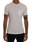 T-Shirt Girocollo in cotone bianco di Daniele Alessandrini - Taglia L