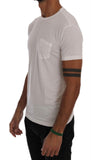 T-Shirt Girocollo in cotone bianco di Daniele Alessandrini - Taglia L