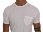 T-Shirt Girocollo in cotone bianco di Daniele Alessandrini - Taglia L