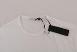 T-Shirt Girocollo in cotone bianco di Daniele Alessandrini - Taglia L