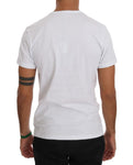 T-Shirt Girocollo in cotone bianco di Daniele Alessandrini - Taglia M