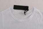 T-Shirt Girocollo in cotone bianco di Daniele Alessandrini - Taglia M