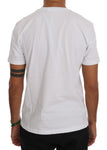 T-shirt girocollo di cotone bianco di Frankie Morello - Taglia L