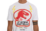 T-shirt girocollo di cotone bianco di Frankie Morello - Taglia L