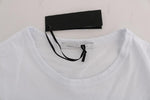 T-Shirt Girocollo in cotone bianco di Daniele Alessandrini - Taglia M