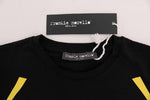 T-shirt girocollo in cotone nero di Frankie Morello - Taglia XL