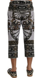 Pantaloni Capri con stampa drago multicolore Dolce & Gabbana - IT50-L