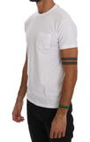 T-Shirt girocollo in cotone bianco Daniele Alessandrini - Taglia XL