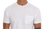 T-Shirt girocollo in cotone bianco Daniele Alessandrini - Taglia XL