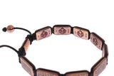 Bracciale Nialaya CZ 18K in oro rosa 925 - Taglia L