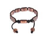 Bracciale Nialaya CZ 18K in oro rosa 925 - Taglia L