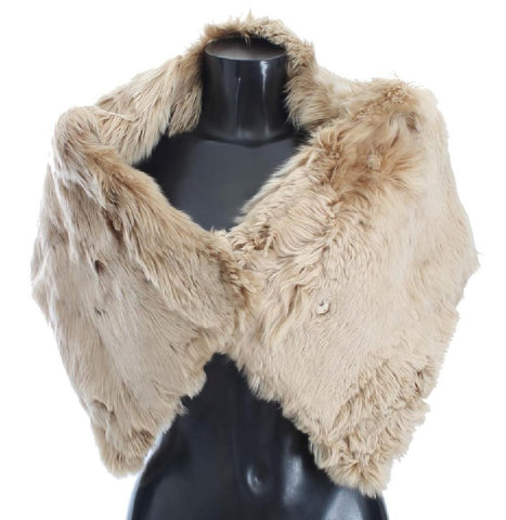 Sciarpa con collo in alpaca beige Dolce & Gabbana - Taglia IT40-XS