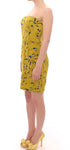 SACHIN & BABI Mini Shift Dress giallo blu senza spalline - IT42-M