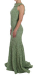 Abito Maxi in Pizzo Floreale Verde Dolce & Gabbana - Taglia IT40-S