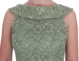 Abito Maxi in Pizzo Floreale Verde Dolce & Gabbana - Taglia IT40-S