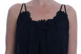 Abito chemise in pizzo di seta nero Dolce & Gabbana - Taglia IT1-XS