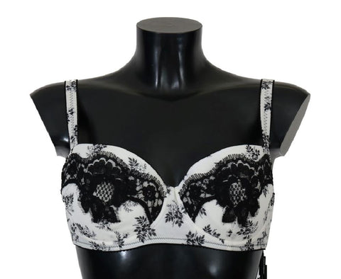 Reggiseno Underwear nero in pizzo bianco Dolce & Gabbana - IT4-M