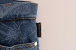 Versace Jeans Jeans slim fit stretch blu lavaggio stampa - Taglia W27