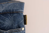 Versace Jeans Jeans slim fit stretch blu lavaggio stampa - Taglia W27