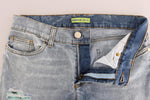 Versace Jeans Jeans strappati stretch strappati blu lavaggio - W27