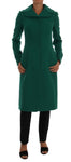 Trench lungo cappotto in lana verde Dolce & Gabbana - Taglia IT38-XS