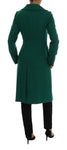 Trench lungo cappotto in lana verde Dolce & Gabbana - Taglia IT38-XS