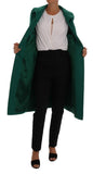 Trench lungo cappotto in lana verde Dolce & Gabbana - Taglia IT38-XS