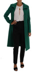 Trench lungo cappotto in lana verde Dolce & Gabbana - Taglia IT38-XS