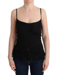 Top in camisole di lana nera Ermanno Scervino - Taglia IT38-XS