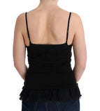 Top in camisole di lana nera Ermanno Scervino - Taglia IT38-XS