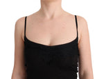 Top in camisole di lana nera Ermanno Scervino - Taglia IT38-XS