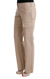 Pantaloni regular fit in cotone beige Ermanno Scervino - Taglia IT40-S