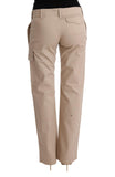 Pantaloni regular fit in cotone beige Ermanno Scervino - Taglia IT40-S