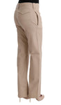 Pantaloni regular fit in cotone beige Ermanno Scervino - Taglia IT40-S