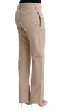 Pantaloni regular fit in cotone beige Ermanno Scervino - Taglia IT40-S