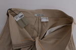 Pantaloni regular fit in cotone beige Ermanno Scervino - Taglia IT40-S