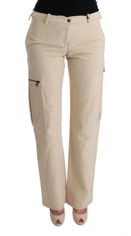 Pantalone Regular Fit Ermanno Scervino in Lana Beige - Taglia IT42-M