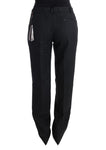 Pantaloni regular fit in lana nera Ermanno Scervino - Taglia IT46-L