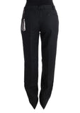 Pantaloni regular fit in lana nera Ermanno Scervino - Taglia IT46-L