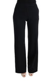 Pantalone bootcut svasato nero viscosa Ermanno Scervino - IT40-S