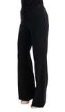 Pantalone bootcut svasato nero viscosa Ermanno Scervino - IT40-S