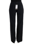 Pantalone bootcut svasato nero viscosa Ermanno Scervino - IT40-S