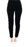 Pantalone in velluto Ermanno Scervino nero misto viscosa - IT38-XS