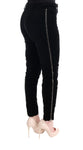 Pantalone in cropped di velluto Ermanno Scervino nero misto viscosa-IT40-S